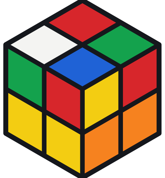 Verdrehter 2x2 Zauberwürfel (Pocket Cube)