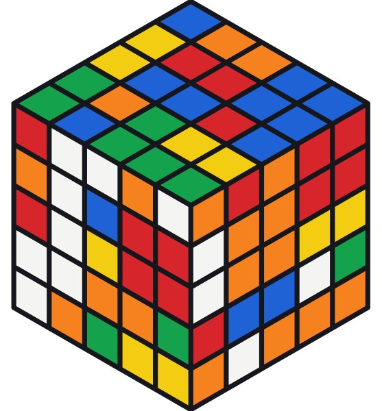 Verdrehter 5x5 Zauberwürfel (Professor’s Cube)