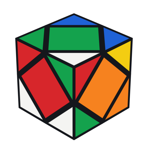 Verdrehter Skewb: ein Würfel, der sich um seine Ecken dreht